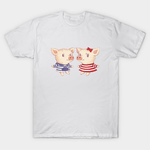 Cute Pigs T-Shirt by sanogawa